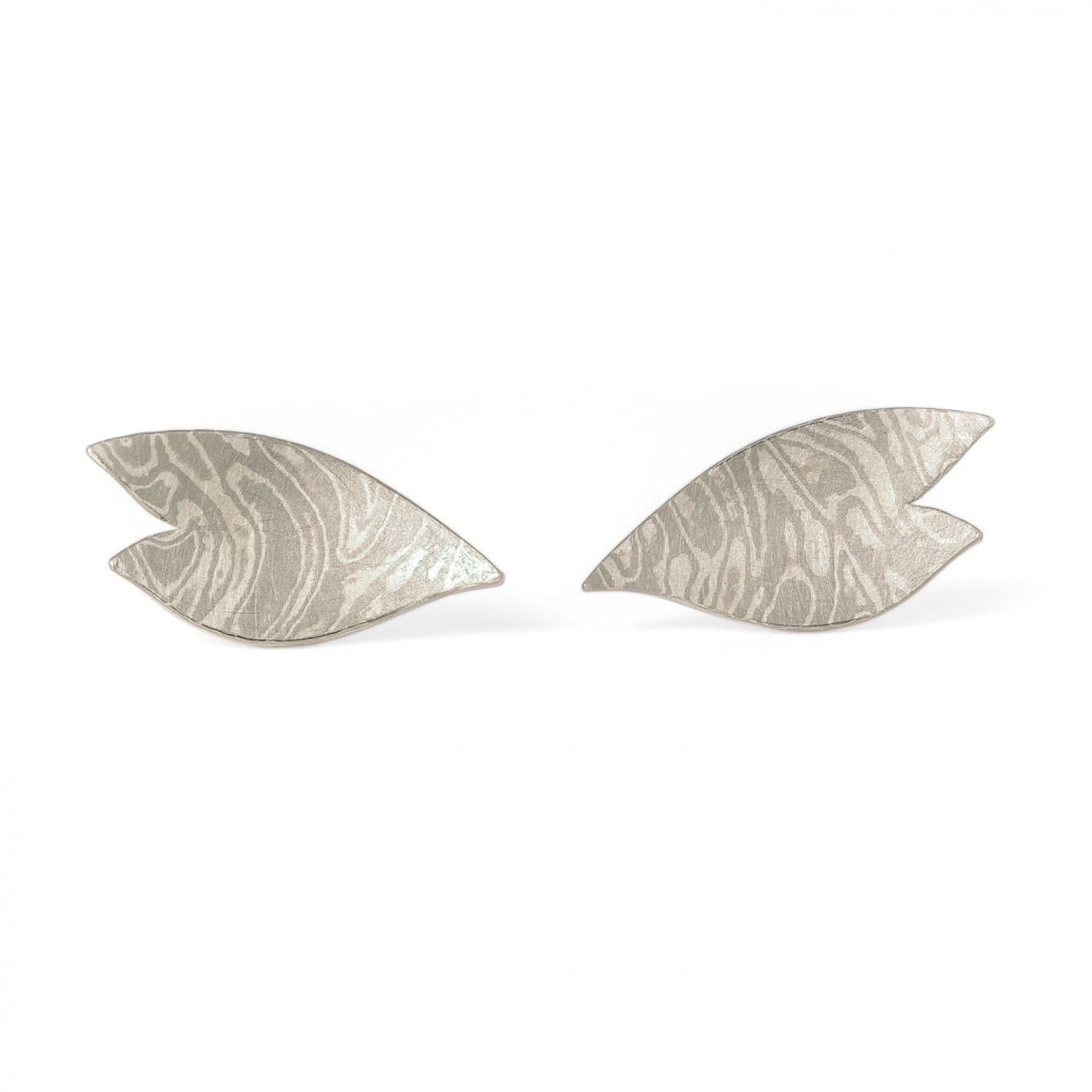 Ohrstecker »Dive« Mokume Gane