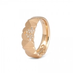 Roségold-Ring mit Diamanten aus der Kollektion Herzblatt